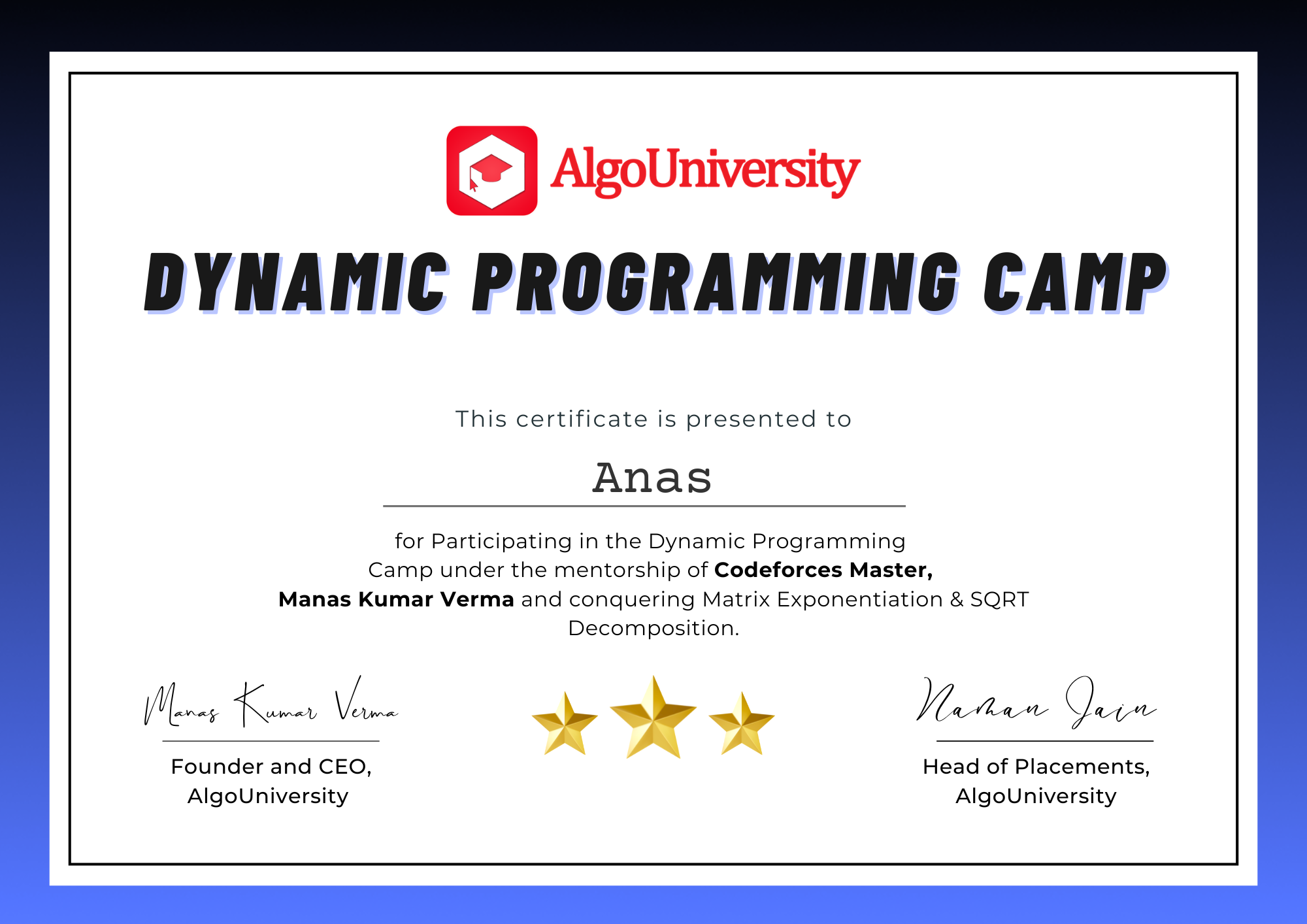 Anas Malik - Sheryians Coding School | LinkedIn